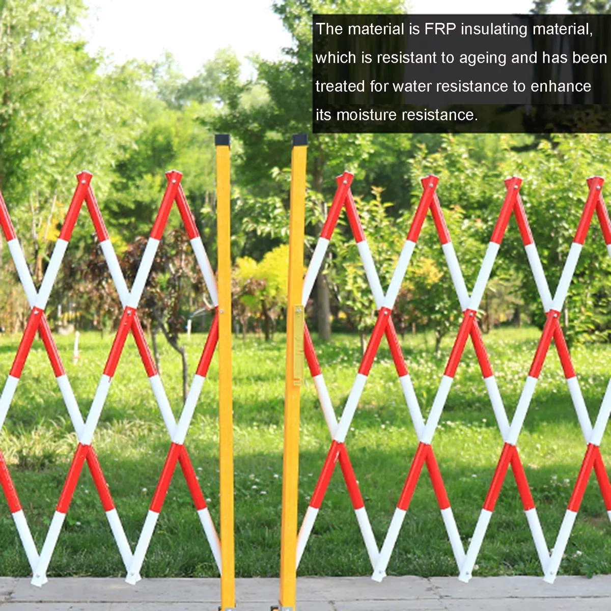 Barriera di Traffico Retrattile - Barriere di Sicurezza Stradale Portatili, Recinzione di Isolamento Nera per Cantieri, ospedali e scuole, guardrail 120x300 cm per Il con