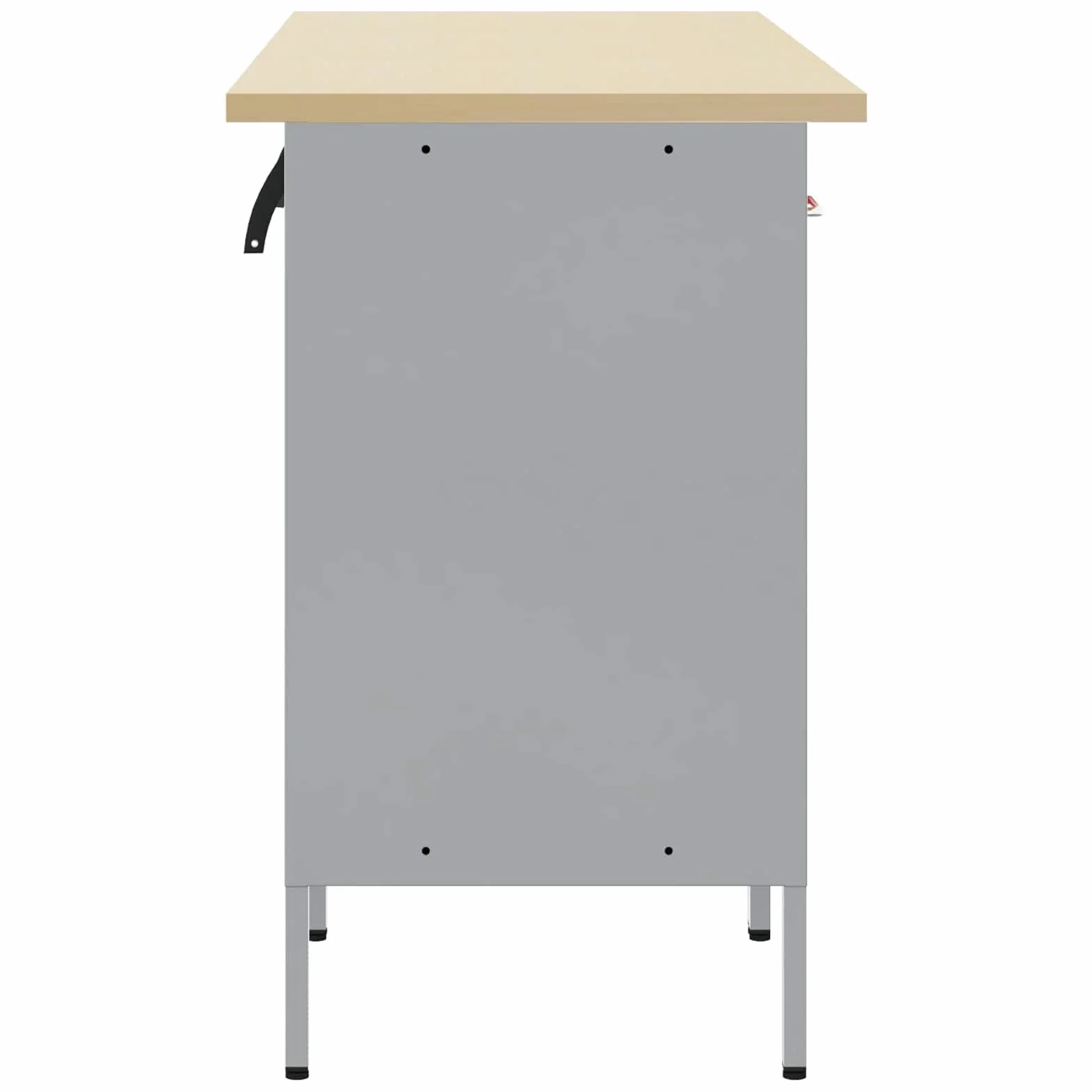 vidaXL Mobile da Lavoro con cassetto 3 PCS Nero 150 x 55 x 85 cm, Soluzioni di stoccaggio per Officina, portautensili, Chest Organizer, cassetti e Ripiani.