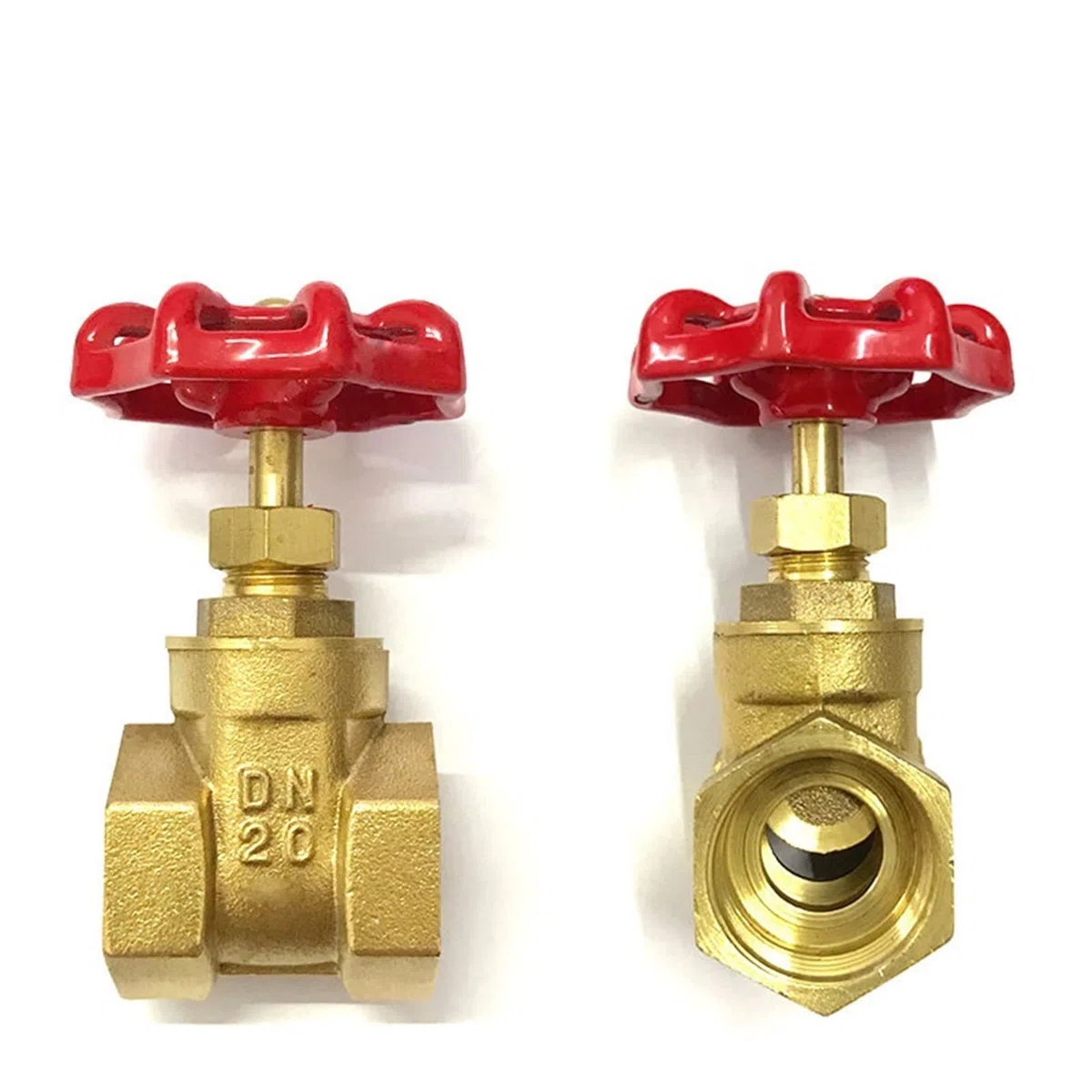 1/4"; 3/8"; 1/2"; 3/4"; 1"; Valvole a saracinesca in Ottone DN15 20 25 Valvola di commutazione dell'Acqua Valvola a saracinesca con Filettatura Interna 1 pz(1.5 inch)