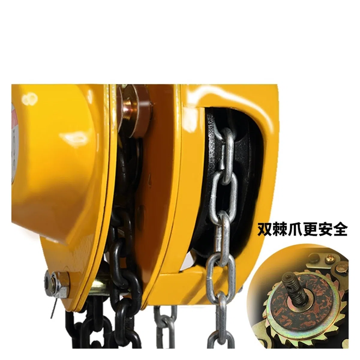 Paranco manuale a catena da 1000 kg con triangolo industriale for strumento di sollevamento K75, paranco a catena manuale da 1 tonnellata Con Eccellente Capacità Di Traino