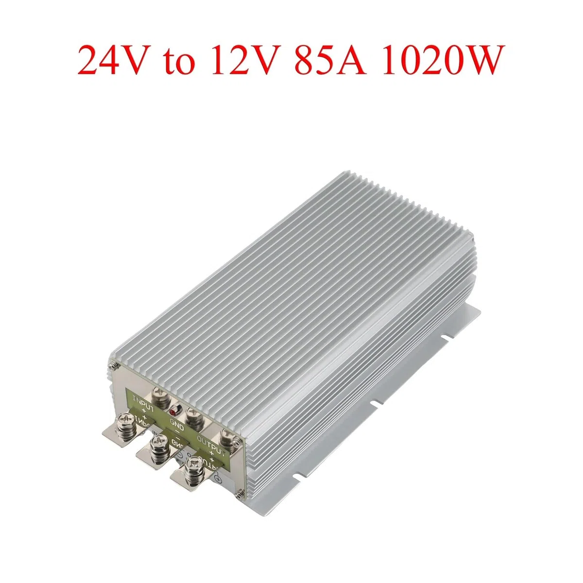 1 convertitore di potenza da 24 V a 12 V/13,8 V, regolatore di tensione riduttore da 80 A a 100 A for auto(24V to 12V 85A)