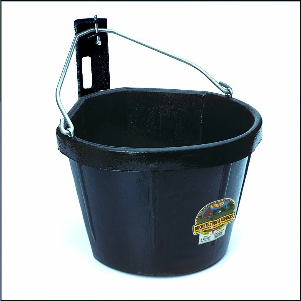 Miller CO - Secchio angolare in gomma, 5 galloni, nero