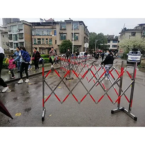 Barriera di Sicurezza Pieghevole e Retrattile, Recinzione di Traffico Estensibile Portatile per Un rapido Blocco di Aree, Ideale per scuole, ospedali e depositi.