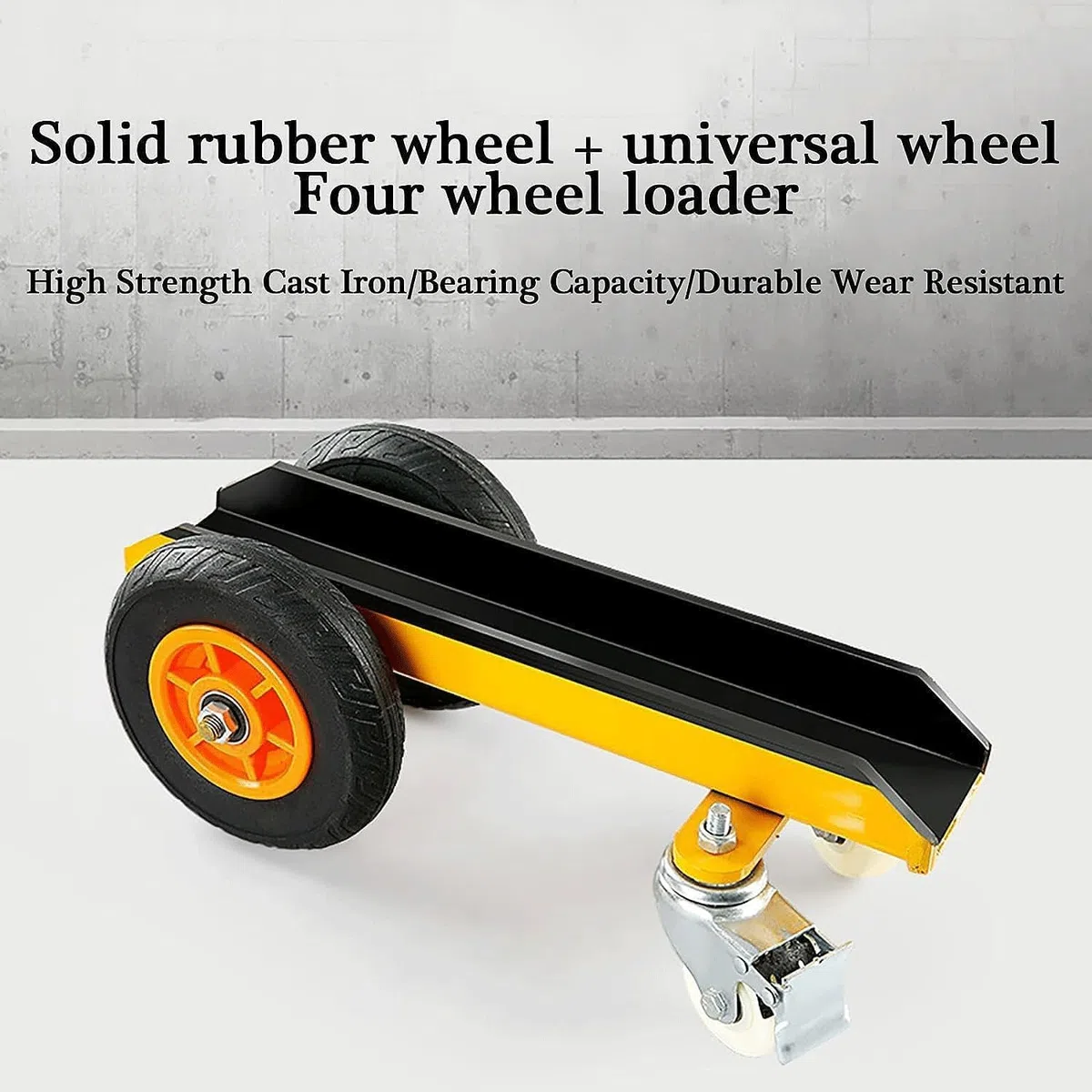 Carrello industriale per trasferimento in pietra, capacità 300 kg, per il trasporto di lastre, vetro, compensato e cartongesso, 4 ruote per un carico sicuro
