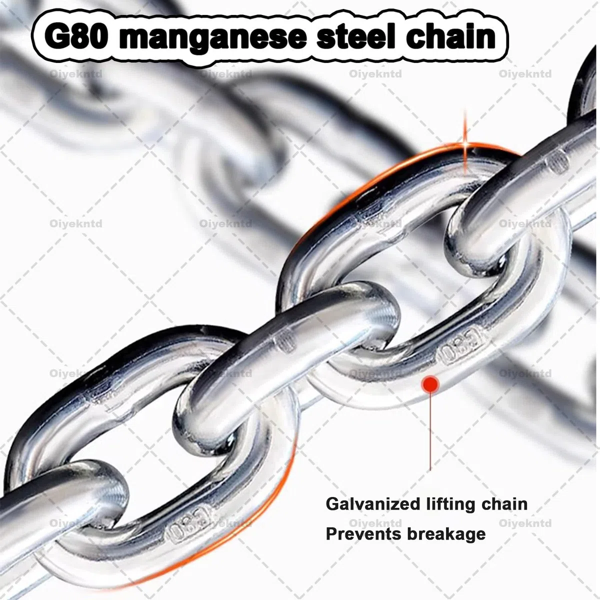 Paranco a catena manuale, Blocco catena a mano con ganci pesanti, Cricchetto di sollevamento portatile per struttura in acciaio industriale, Capacità 1000 kg, 3 m di sollevamento