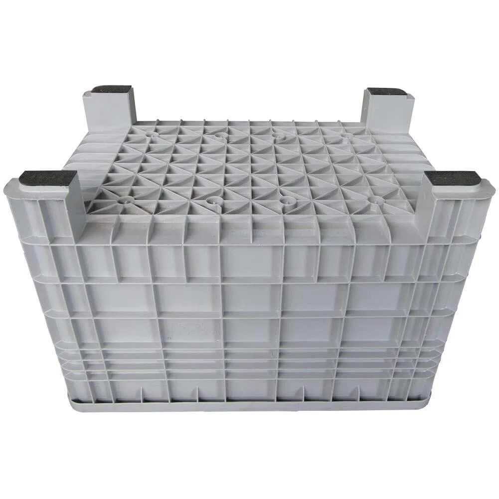 Cassa pallet in plastica (HDPE) 4 piedi, Mis. 1200 L x 800 P x 800 H mm, portata 250 Kg, volume 530 Lt