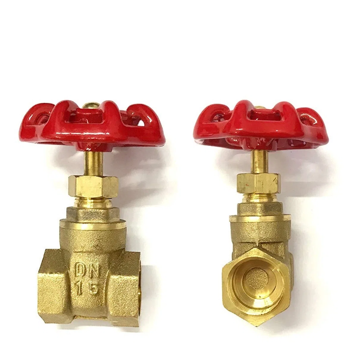 1/4"; 3/8"; 1/2"; 3/4"; 1"; Valvole a saracinesca in Ottone DN15 20 25 Valvola di commutazione dell'Acqua Valvola a saracinesca con Filettatura Interna 1 pz(1.5 inch)